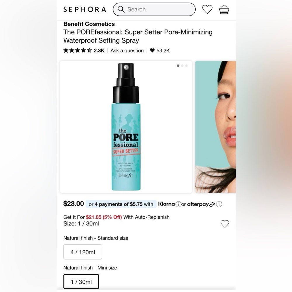 Benefit Setting Spray 30ml